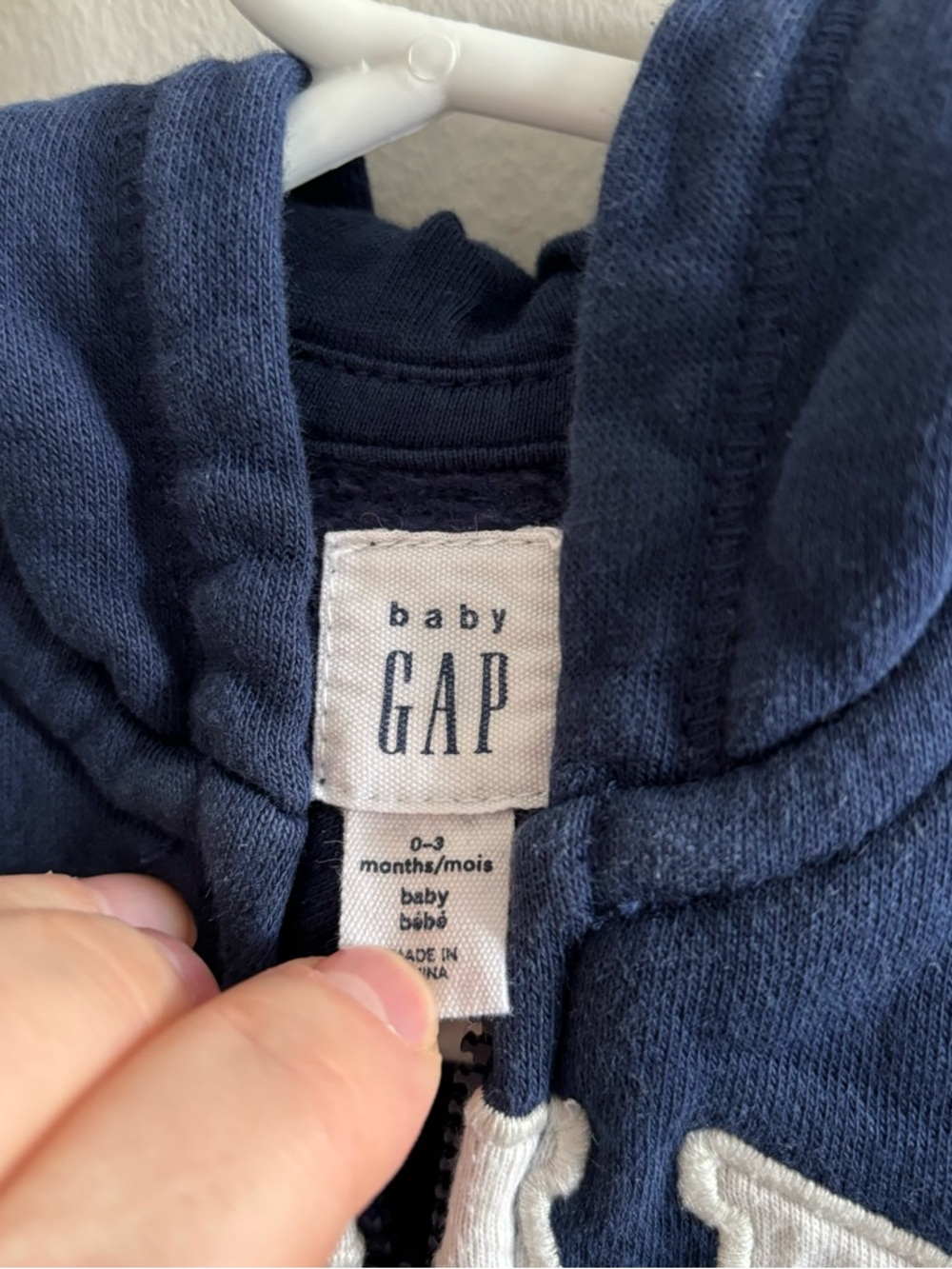 Baby gap hooded zip up